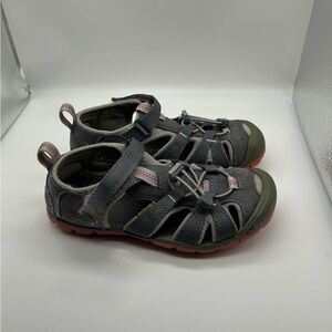 Keen Big Kid Seacamp II CNX Sandals Steel Gray/Rapture Rose